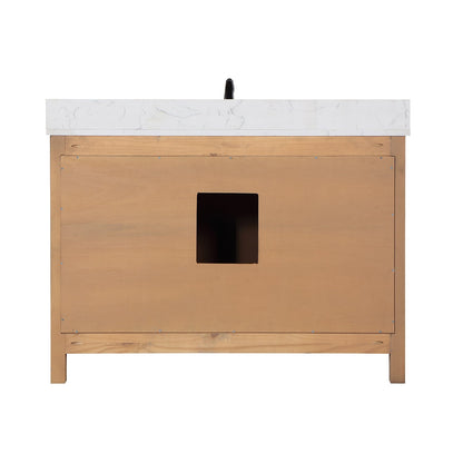 Altair Designs 48" single vanity with top - 542048-GP-AW-NM