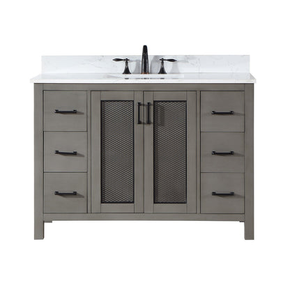 Altair Designs 48" single vanity with top - 542048-GP-AW-NM