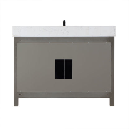 Altair Designs 48" single vanity with top - 542048-GP-AW-NM
