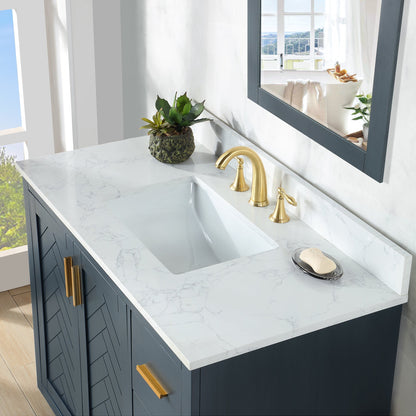 Altair Designs Gazsi 42" single vanity with top - 543042-BO-GW-NM