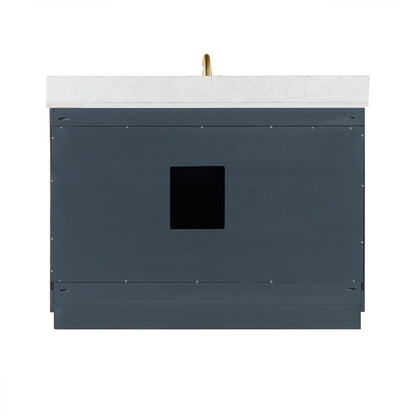Altair Designs Gazsi 48" single vanity with top - 543048-BN-GW-NM