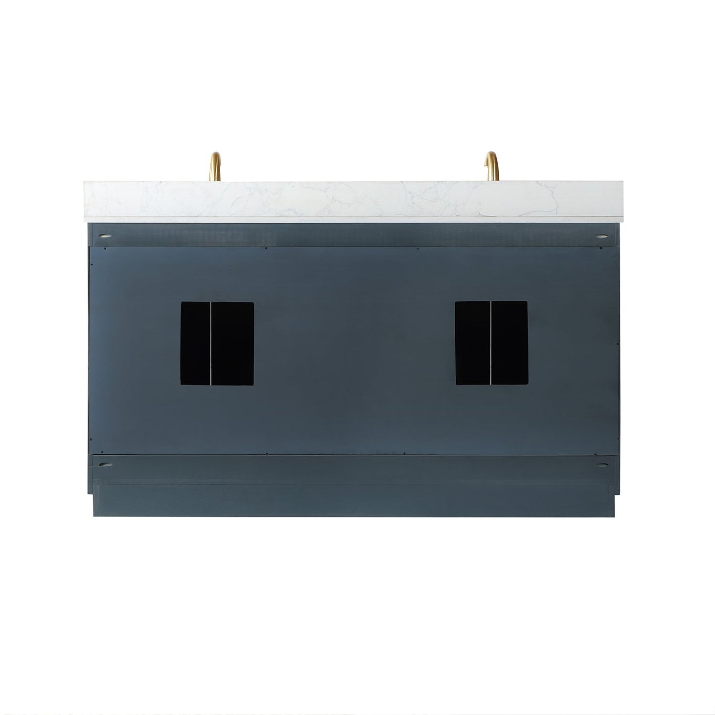 Altair Designs Gazsi 60" double vanity with top - 543060-BN-GW-NM