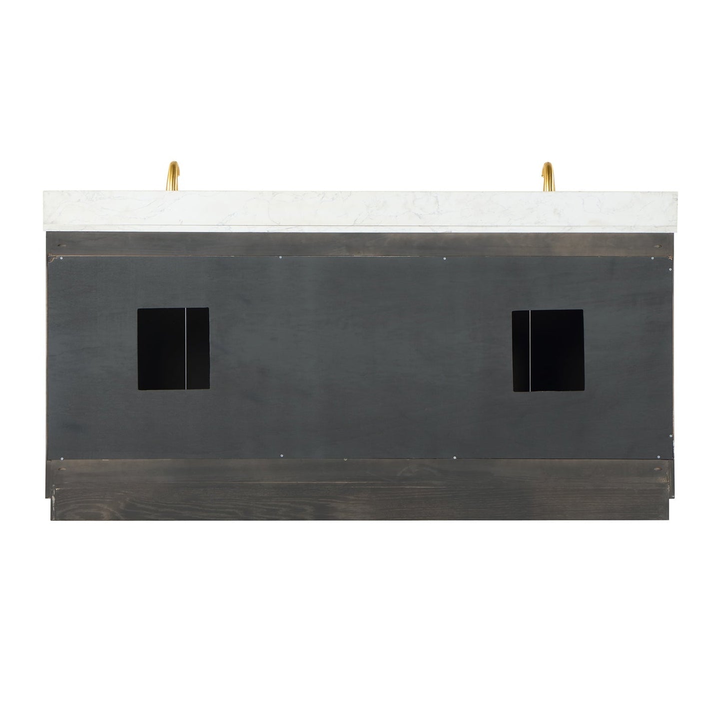Altair Designs Gazsi 72" double vanity with top - 543072-BN-GW-NM