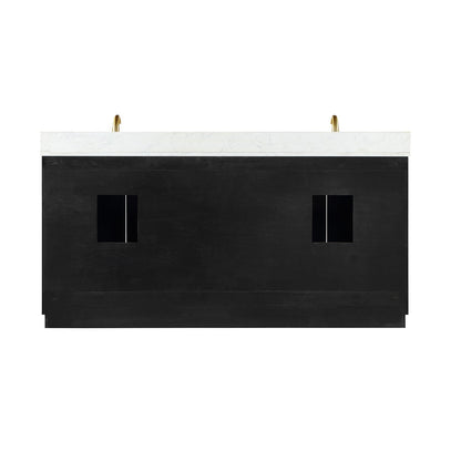 Altair Designs Gazsi 72" double vanity with top - 543072-BN-GW-NM