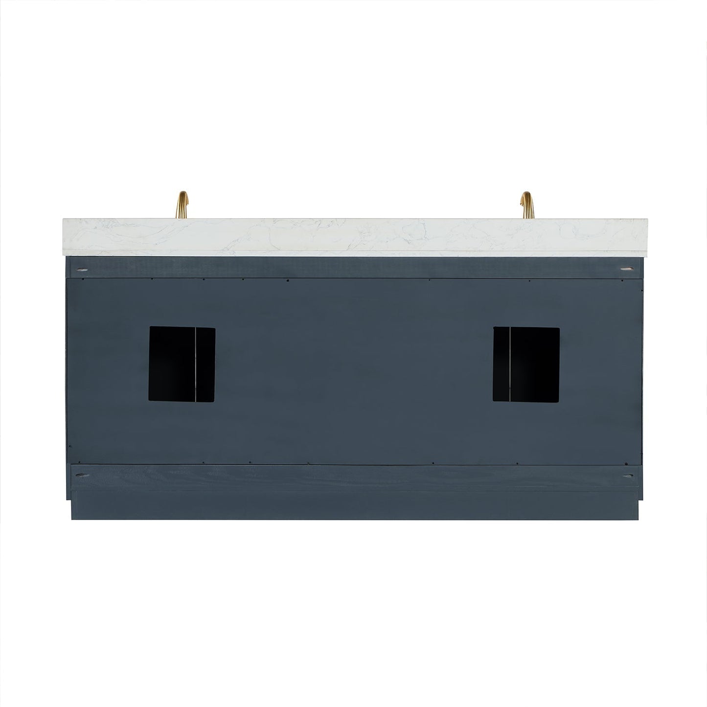 Altair Designs Gazsi 72" double vanity with top - 543072-BN-GW-NM