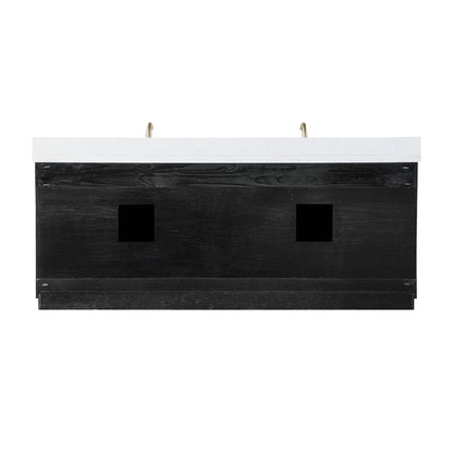 Altair Designs Gazsi 84" double vanity with top - 543084-BO-GW-NM
