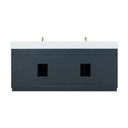 Altair Designs Gazsi 84" double vanity with top - 543084-BO-GW-NM
