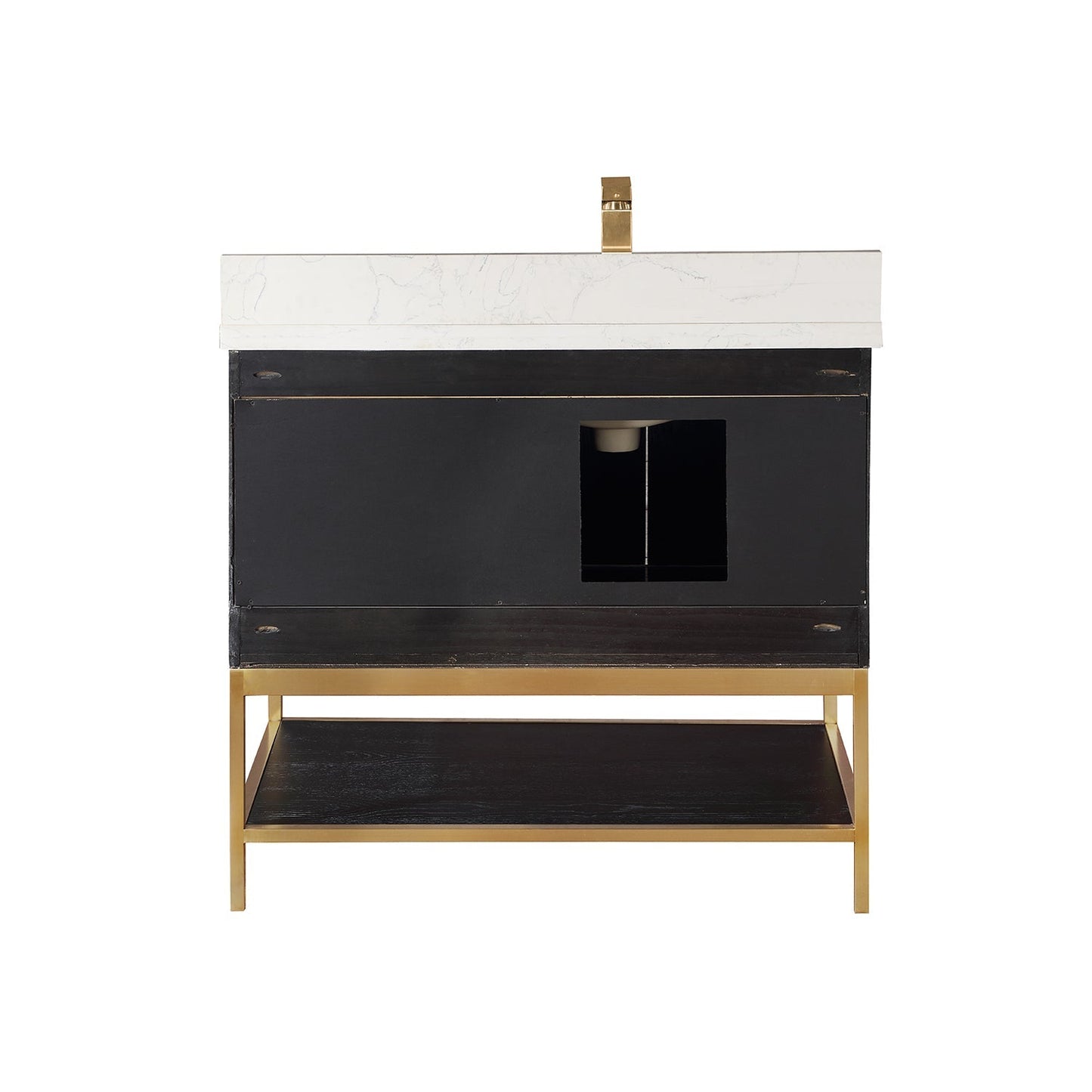 Altair Designs 36" single vanity with top - 546036-WO-GW-NM