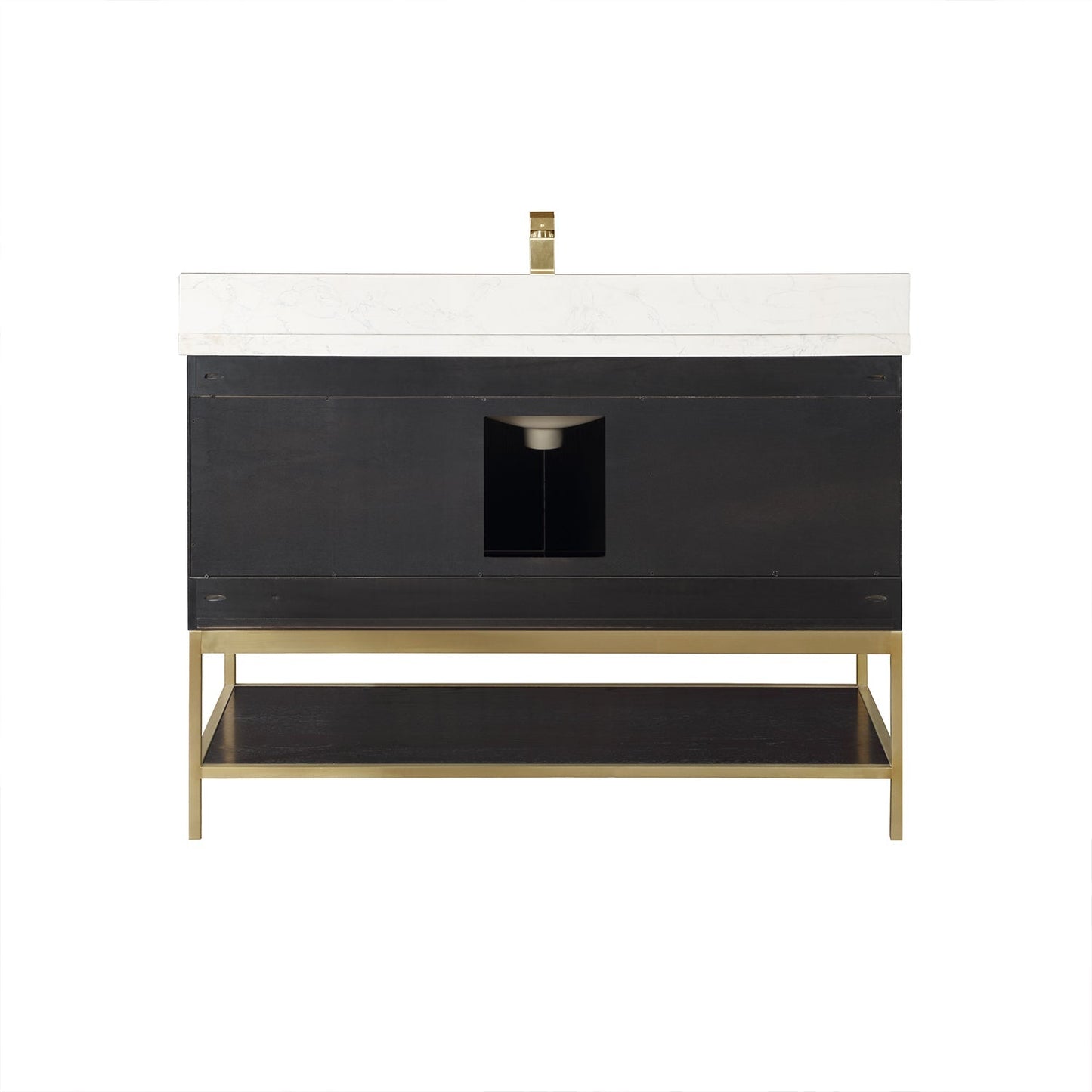 Altair Designs 48" single vanity with top - 546048-WO-GW-NM