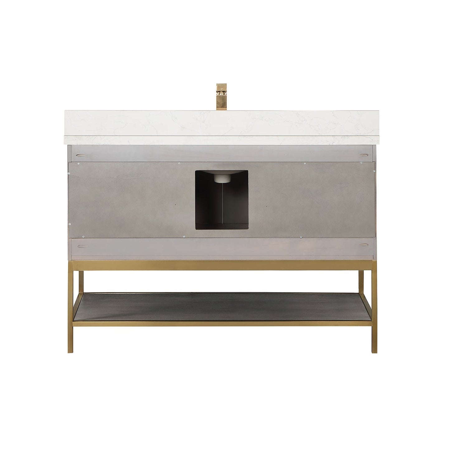Altair Designs 48" single vanity with top - 546048-WO-GW-NM