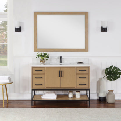 Altair Designs 48" single vanity with top - 546048-WO-GW-NM