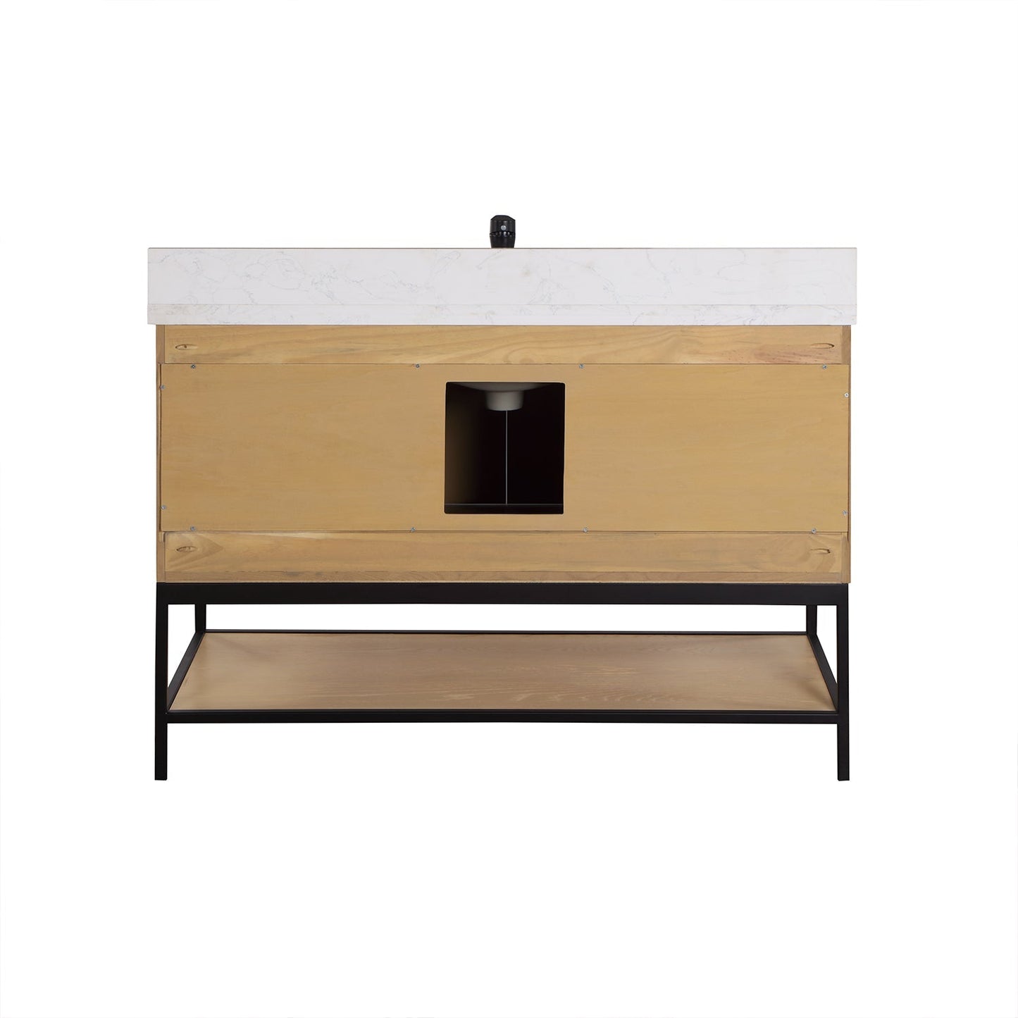 Altair Designs 48" single vanity with top - 546048-WO-GW-NM