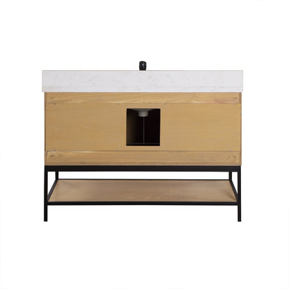 Altair Designs 48" single vanity with top - 546048-WO-GW-NM