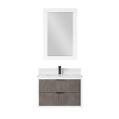 Altair Designs 30" single vanity with top - 547030-WP-AW-NM
