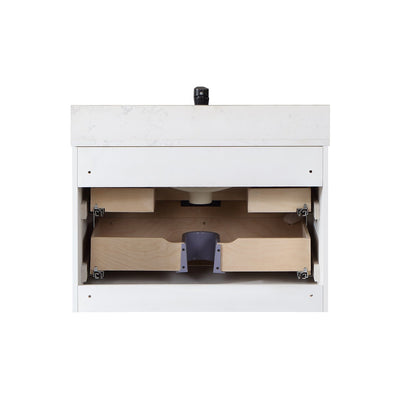 Altair Designs 30" single vanity with top - 547030-WP-AW-NM