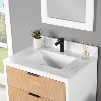 Altair Designs 30" single vanity with top - 547030-WP-AW-NM