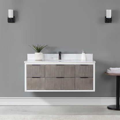 Altair Designs 30" single vanity with top - 547030-WP-AW-NM