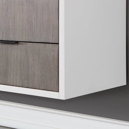 Altair Designs 60" double vanity with top - 547060-WP-AW-NM
