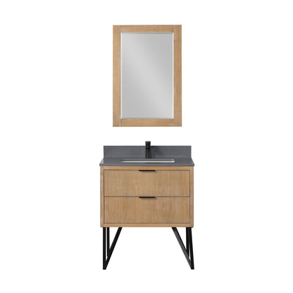 Altair Designs 30" single vanity with top - 548030-WP-CG-NM