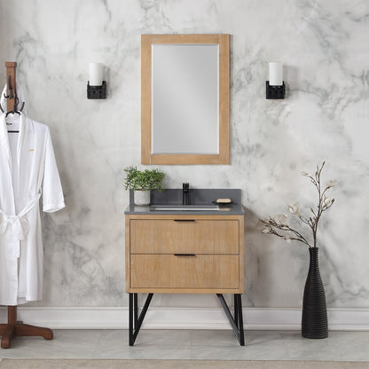 Altair Designs 30" single vanity with top - 548030-WP-CG-NM