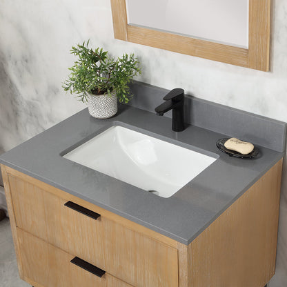 Altair Designs 30" single vanity with top - 548030-WP-CG-NM