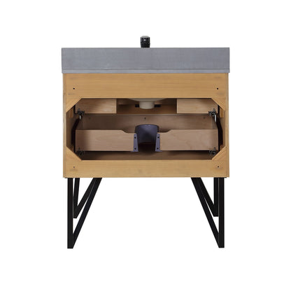 Altair Designs 30" single vanity with top - 548030-WP-CG-NM