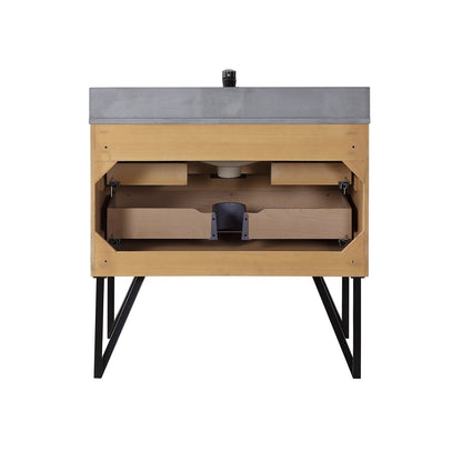 Altair Designs 36" single vanity with top - 548036-WP-CG-NM
