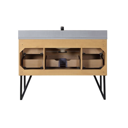 Altair Designs 48" single vanity with top - 548048-WP-CG-NM