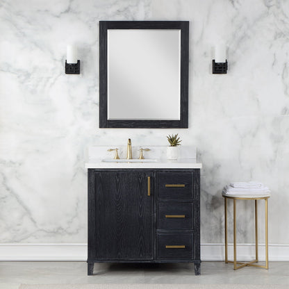 Altair Designs 36" single vanity with top - 549036-BO-AW-NM