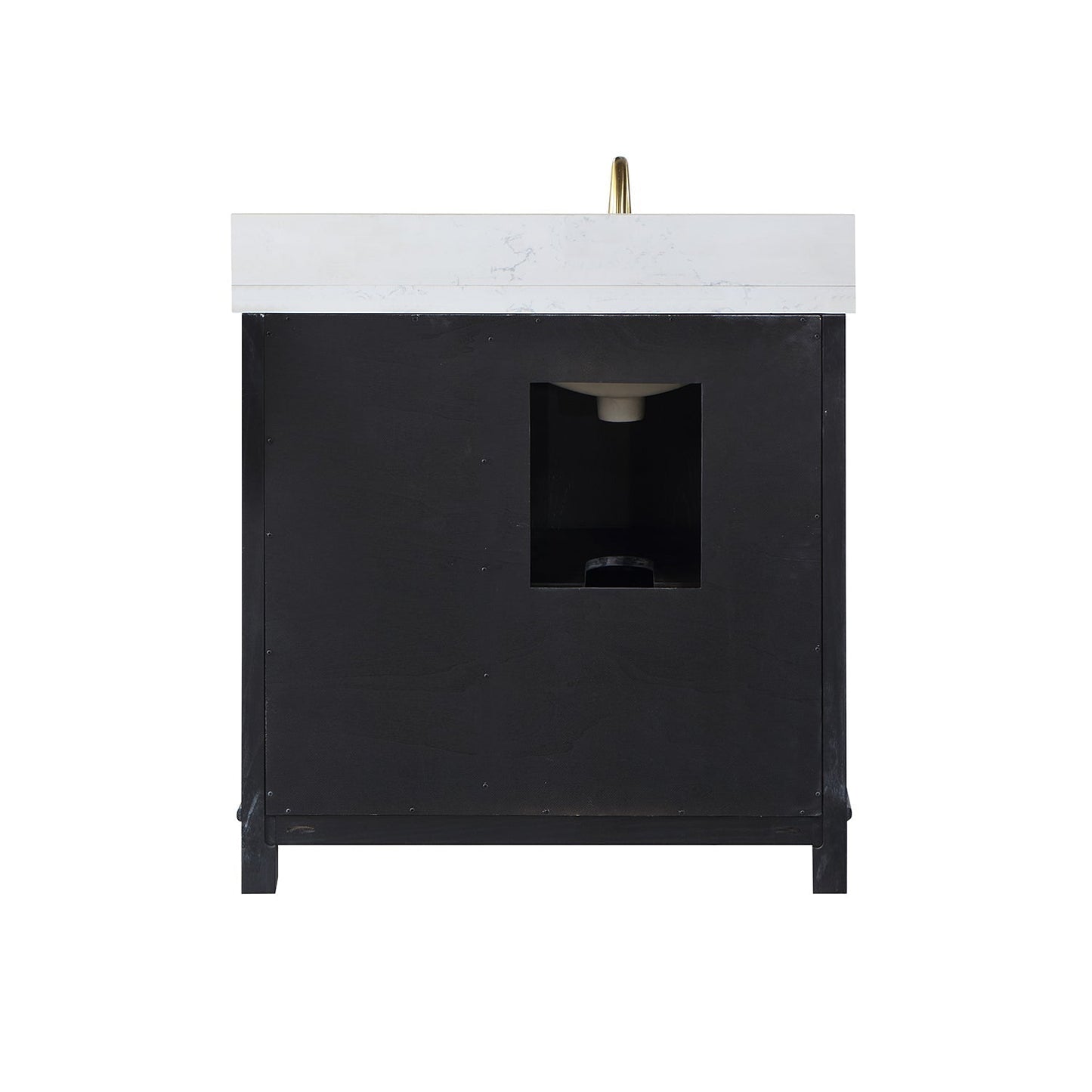 Altair Designs 36" single vanity with top - 549036-BO-AW-NM