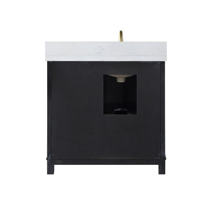 Altair Designs 36" single vanity with top - 549036-BO-AW-NM