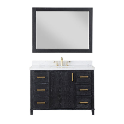 Altair Designs 48" single vanity with top - 549048-BO-AW-NM
