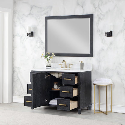 Altair Designs 48" single vanity with top - 549048-BO-AW-NM