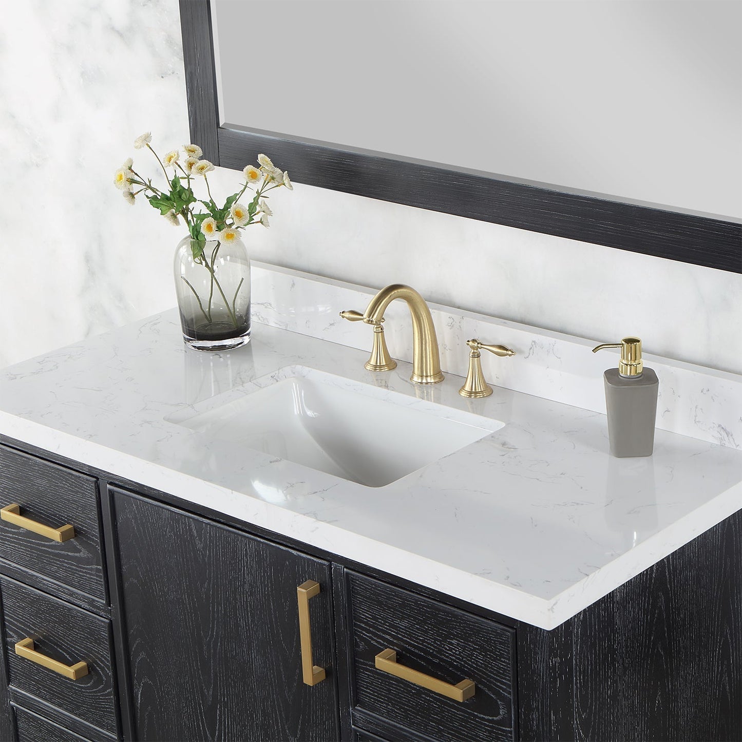 Altair Designs 48" single vanity with top - 549048-BO-AW-NM
