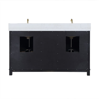 Altair Designs 60" double vanity with top - 549060-BO-AW-NM
