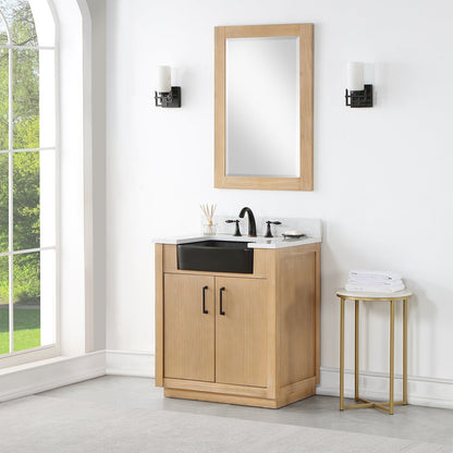 Altair Designs 30" single vanity with top - 550030-WP-AW-NM