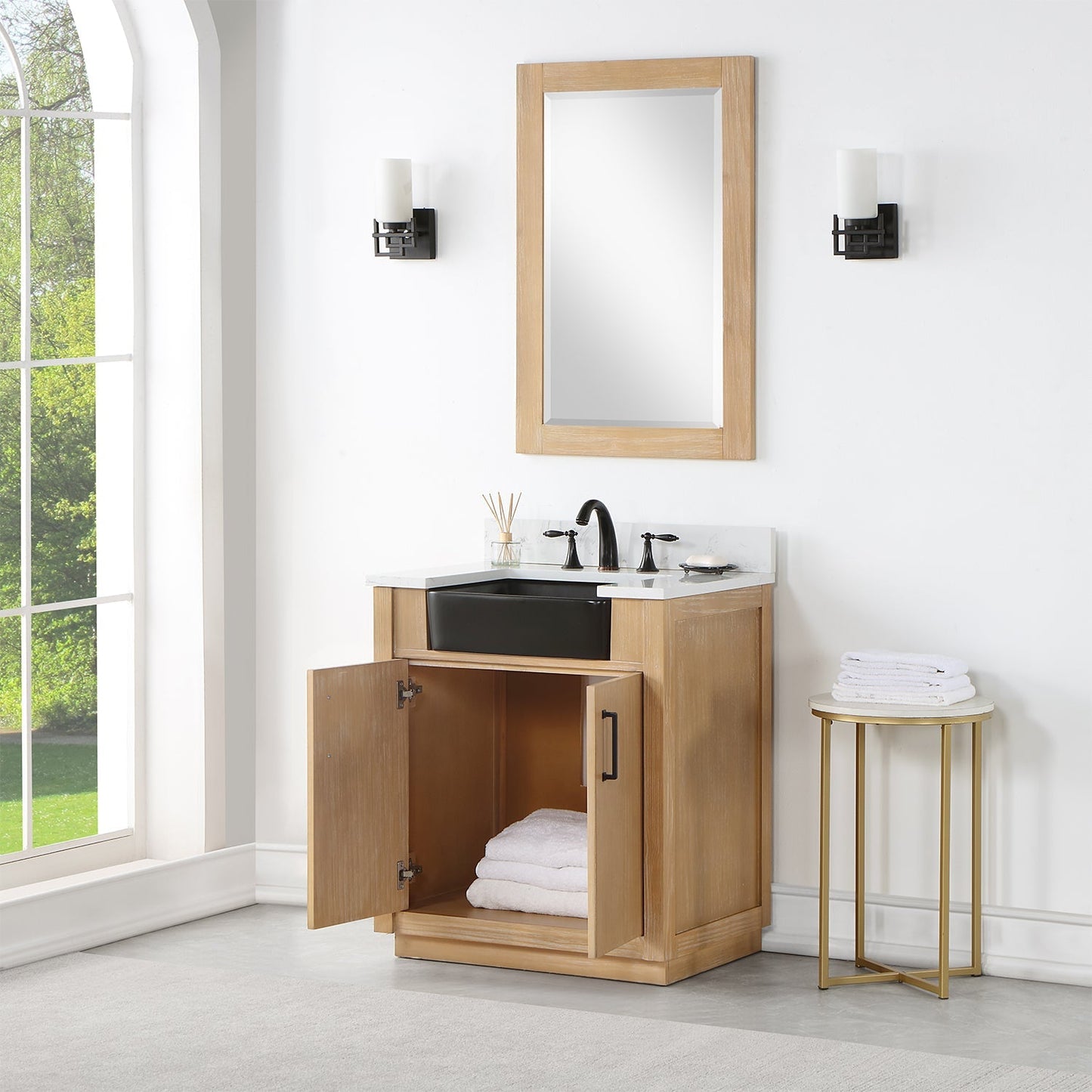 Altair Designs 30" single vanity with top - 550030-WP-AW-NM