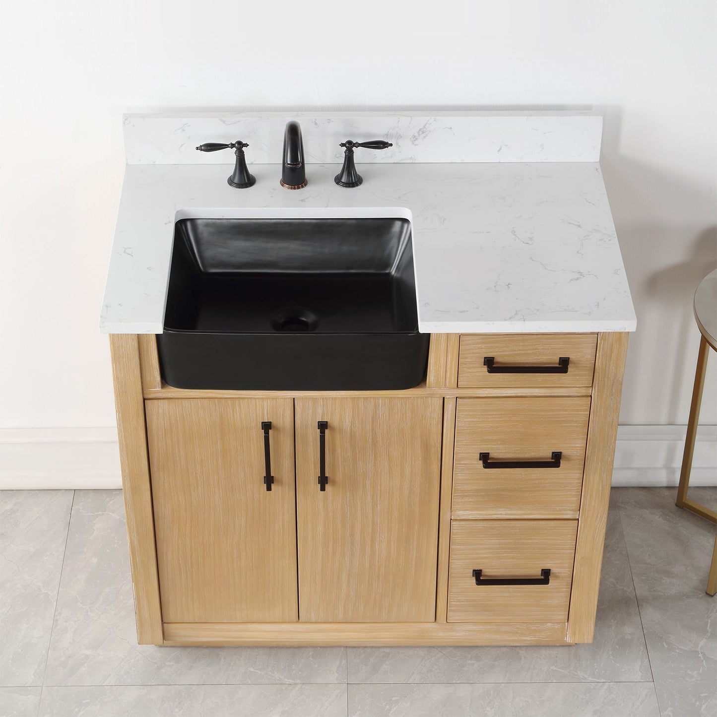 Altair Designs 36" single vanity with top - 550036-WP-AW-NM