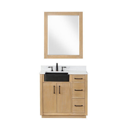 Altair Designs 36" single vanity with top - 550036-WP-AW-NM