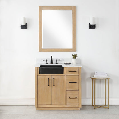 Altair Designs 36" single vanity with top - 550036-WP-AW-NM
