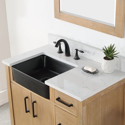 Altair Designs 36" single vanity with top - 550036-WP-AW-NM