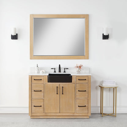 Altair Designs 48" single vanity with top - 550048-WP-AW-NM