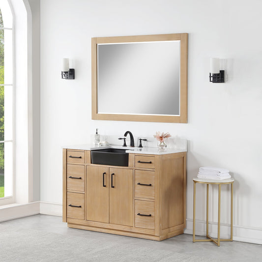 Altair Designs 48" single vanity with top - 550048-WP-AW-NM