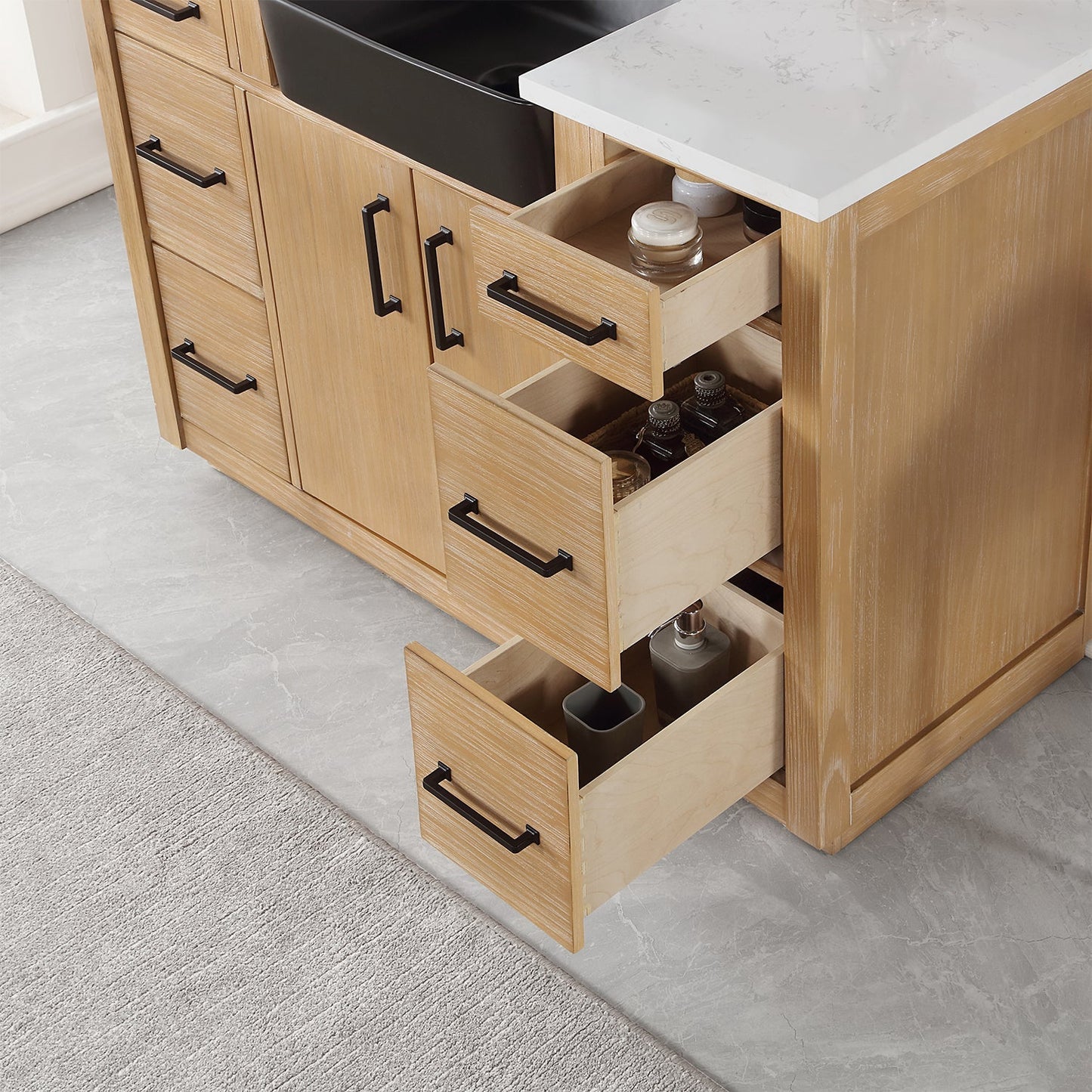 Altair Designs 48" single vanity with top - 550048-WP-AW-NM