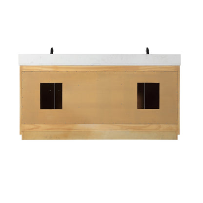 Altair Designs 72" double vanity with top - 550072-WP-AW-NM