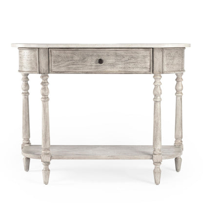 Butler Specialty Company Danielle Marble 40"" one- drawer Console Table, Gray  - 5517329