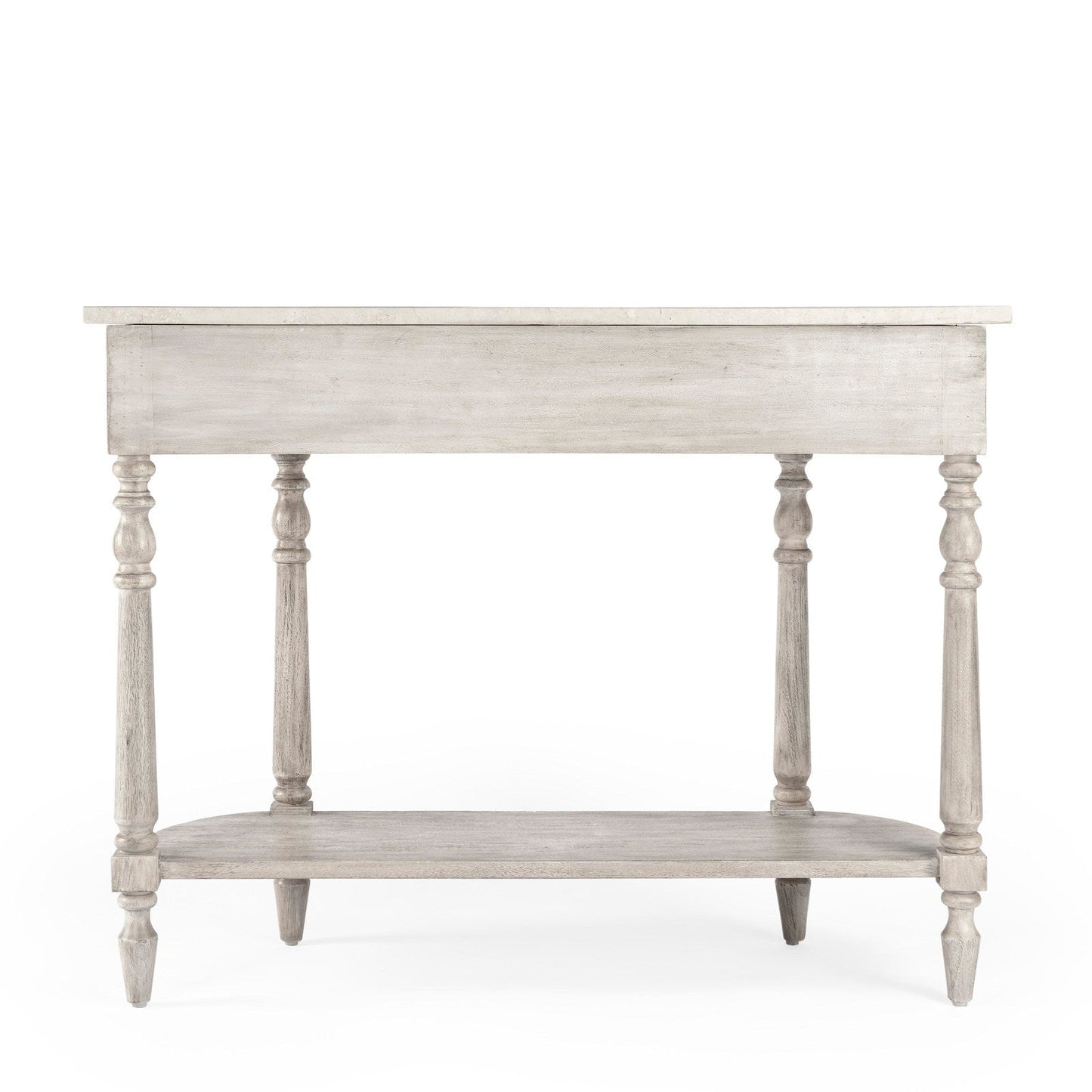 Butler Specialty Company Danielle Marble 40"" one- drawer Console Table, Gray  - 5517329