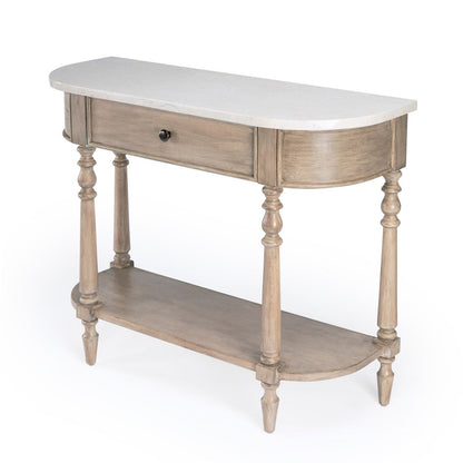 Butler Specialty Company Danielle Marble 40" Console Table Tan/Beige  - 5517415
