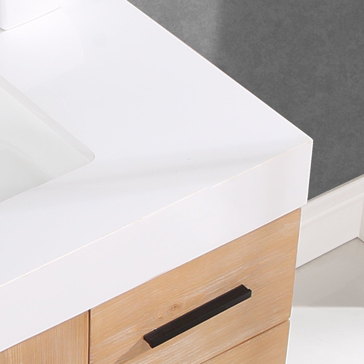 Altair Designs 36"/48"/60" single vanity with top - 552036B-LB-WH-NM
