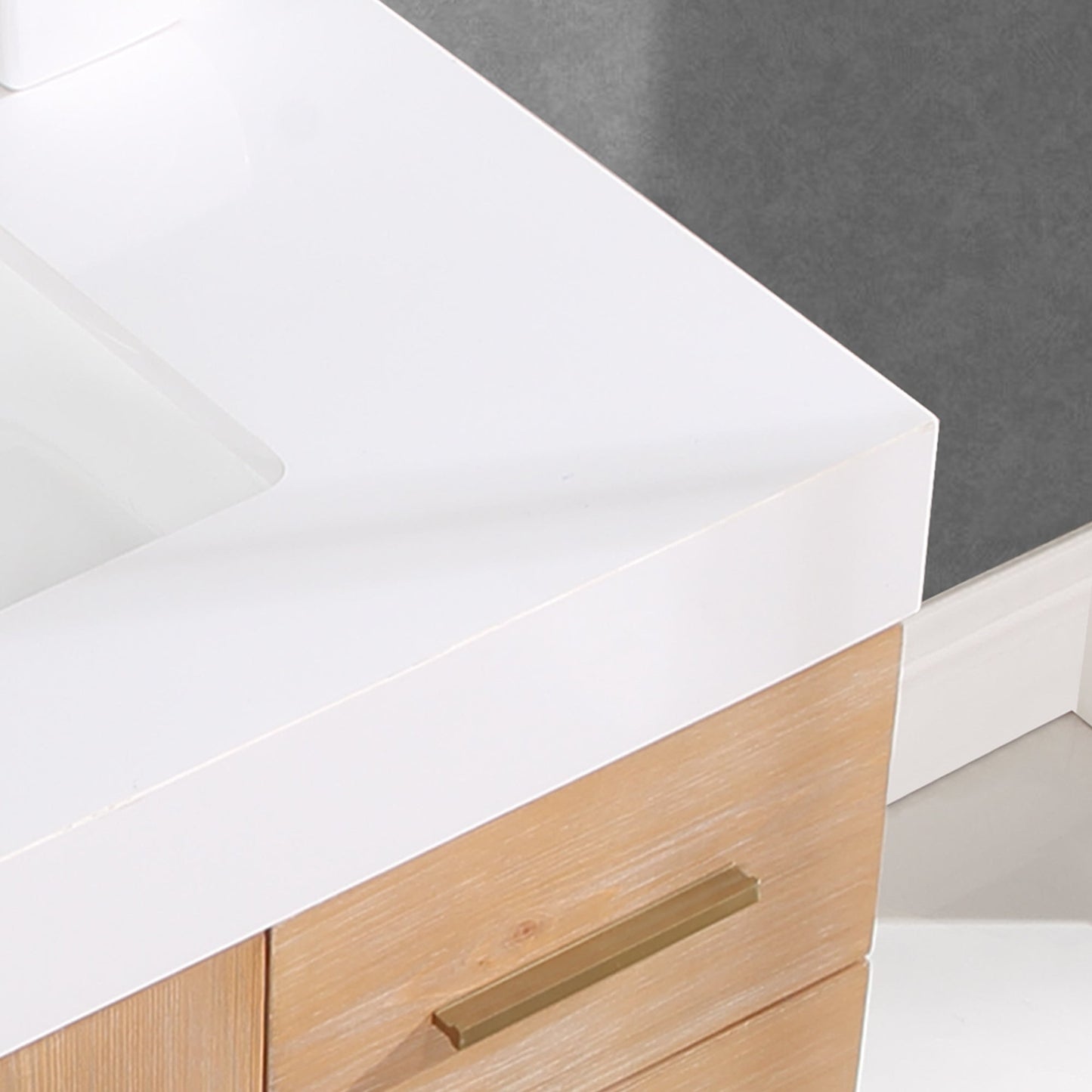 Altair Designs 36"/48"/60" single vanity with top - 552036B-LB-WH-NM